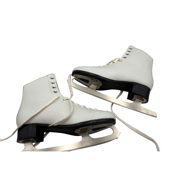 Vintage NWT Elite Figure Skates White Model Robin Size 9A Ice Skating Competitiv - Picture 1 of 16